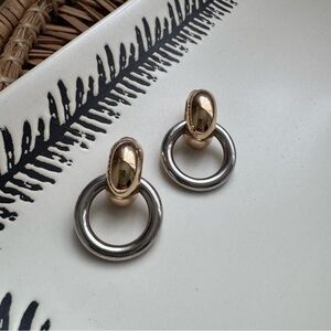House of Harlow 1960 Gold and Silver Earrings